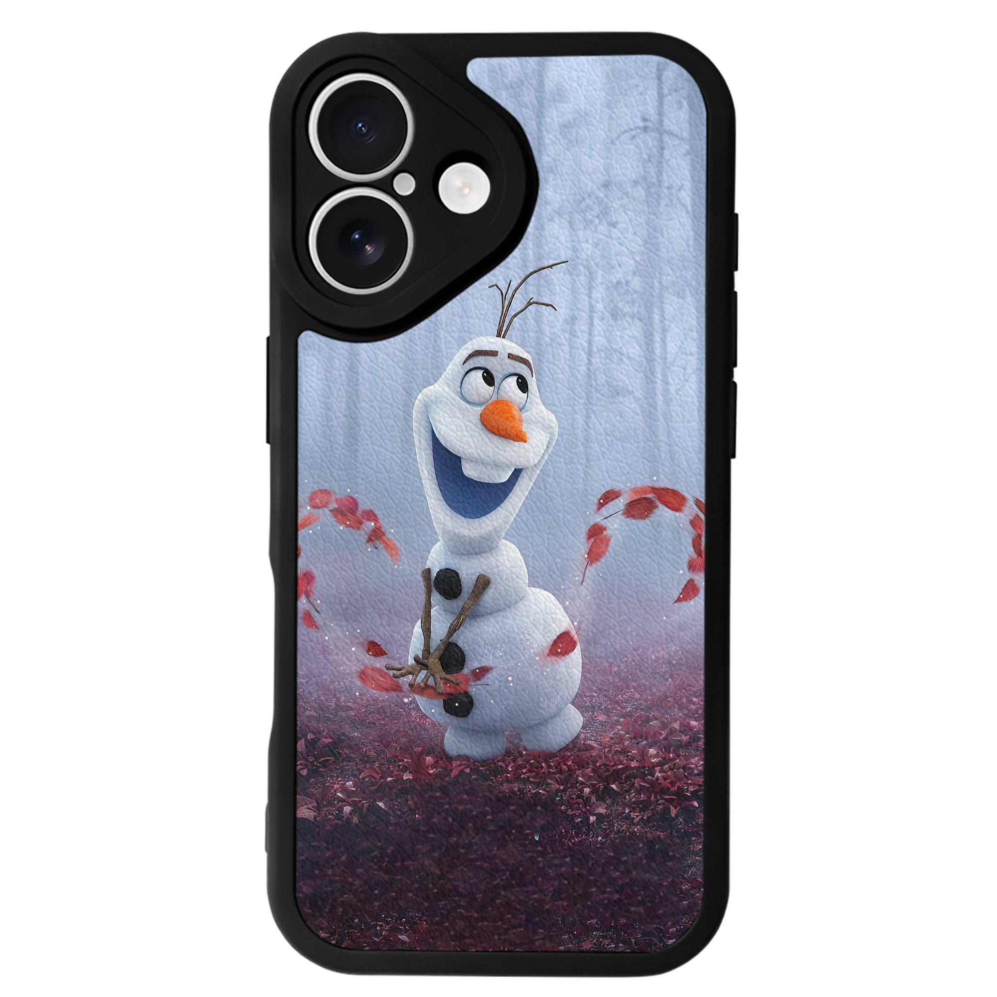 （画像用） アナと雪の女王 アンナ エルサ Frozen Anna Elsa 【iPhone 16シリーズ対応】シリコンスマホケース（レザー調） 材質：シリコン